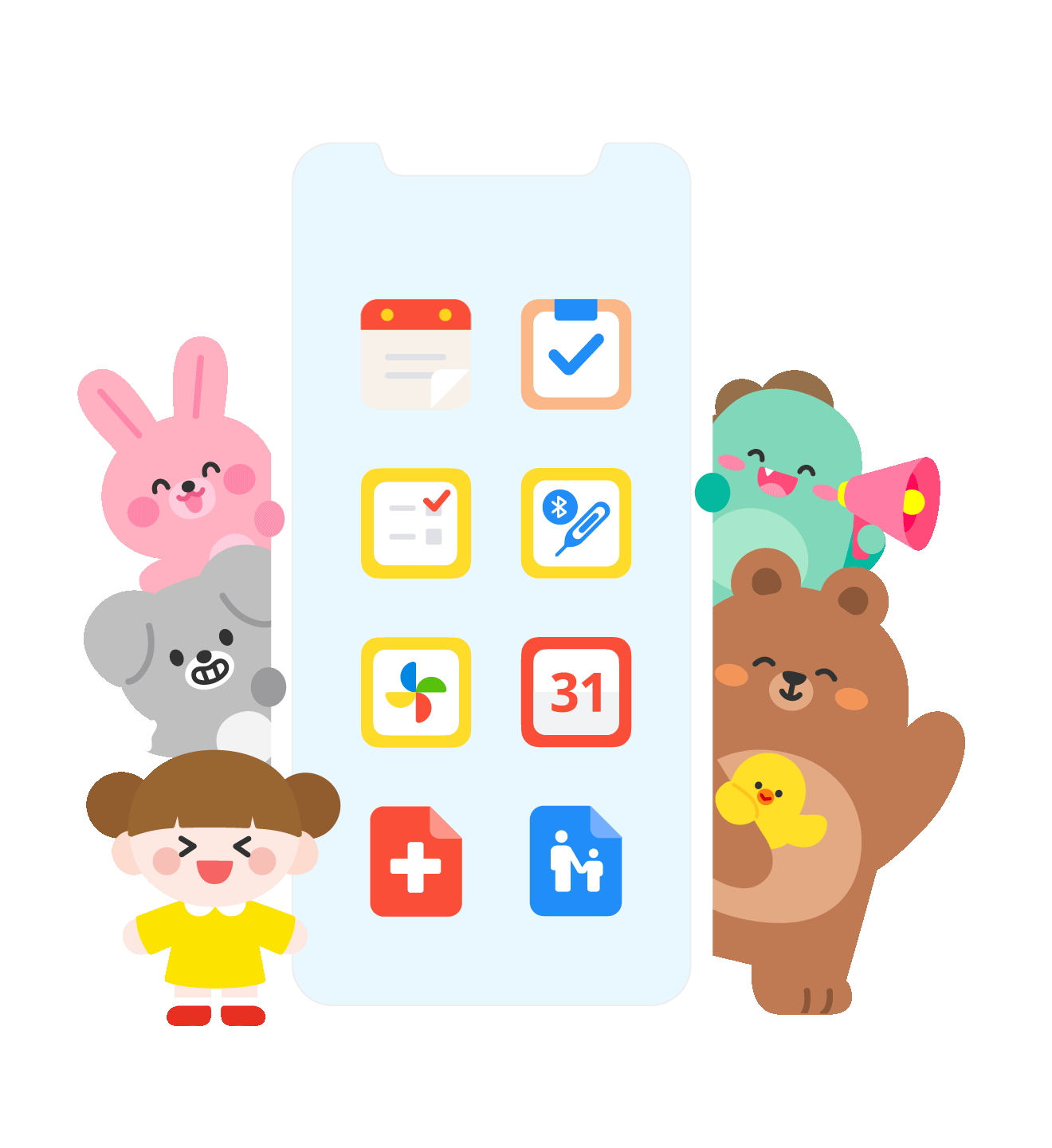 kidsnote landing page main image